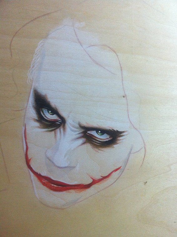 彩铅水溶画—joker小丑