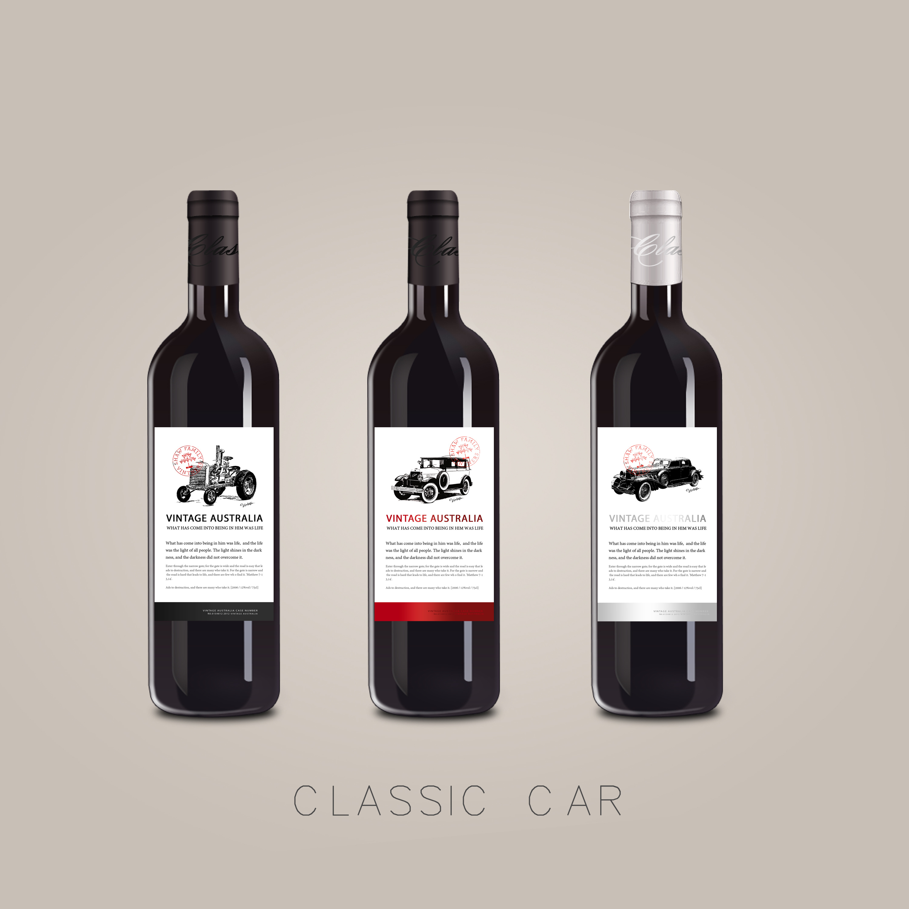 葡萄酒酒标设计 红酒品牌设计