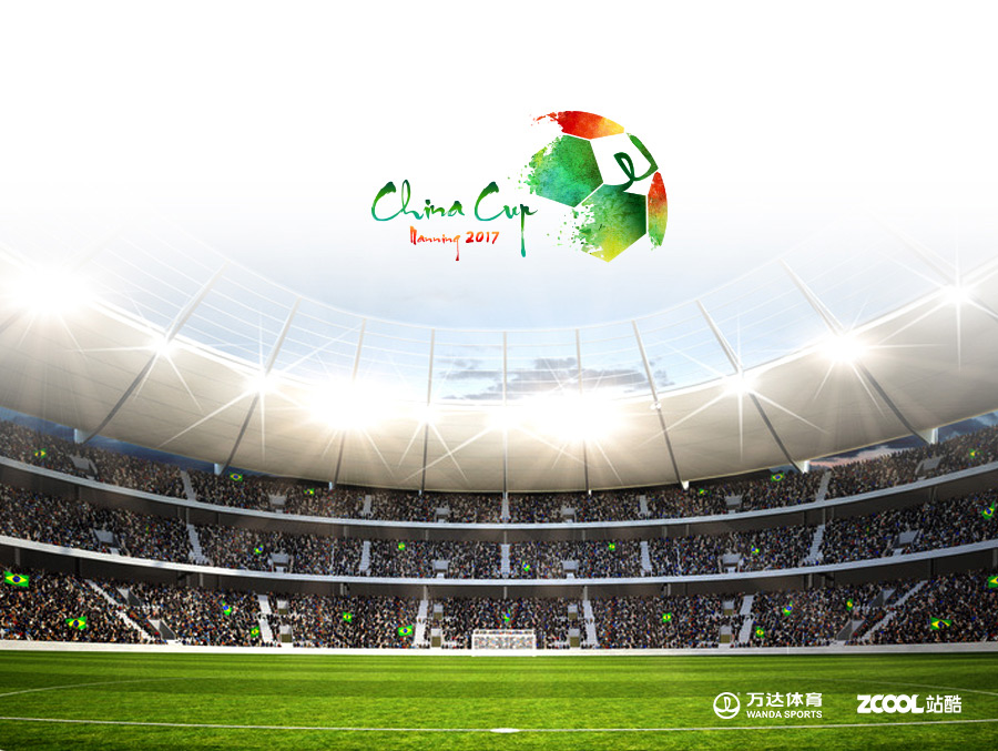 中国杯国际足球锦标赛LOGO设计|标志|平面|倩