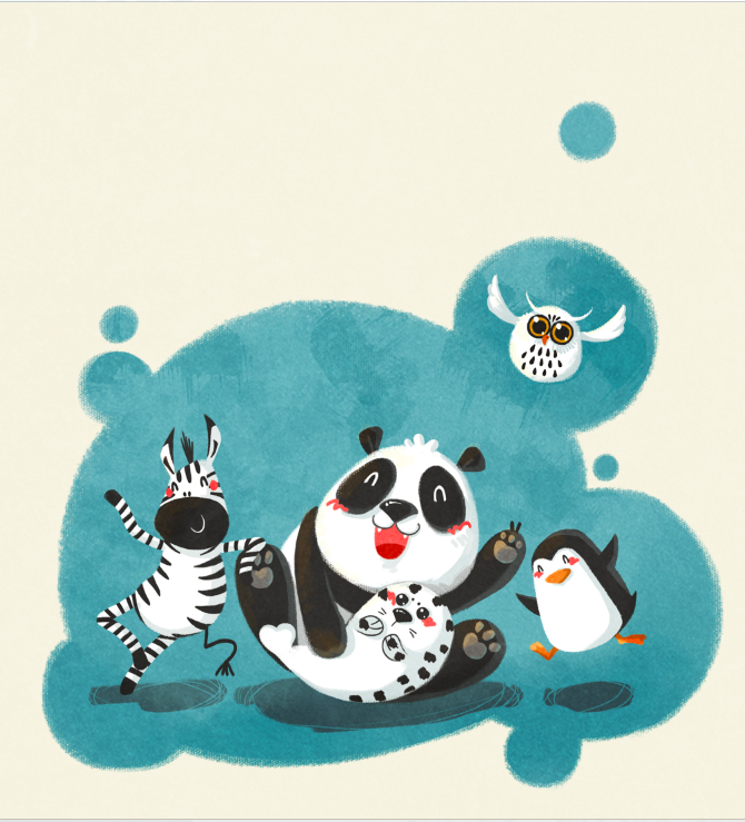 儿童英语学习 绘本2|商业插画|插画|斑马马 - 原