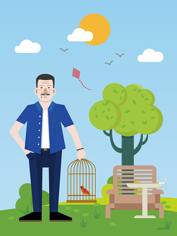 父亲卡通形象设计步骤(3)