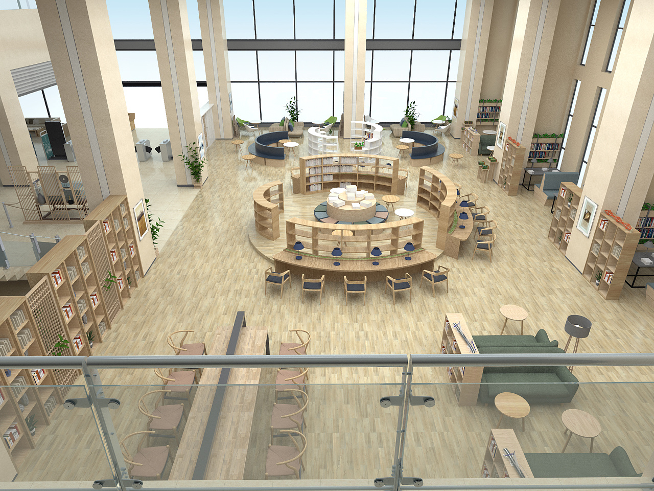 图书馆改造|空间|室内设计|记忆如风 - 原创作品 - 站酷 (ZCOOL)