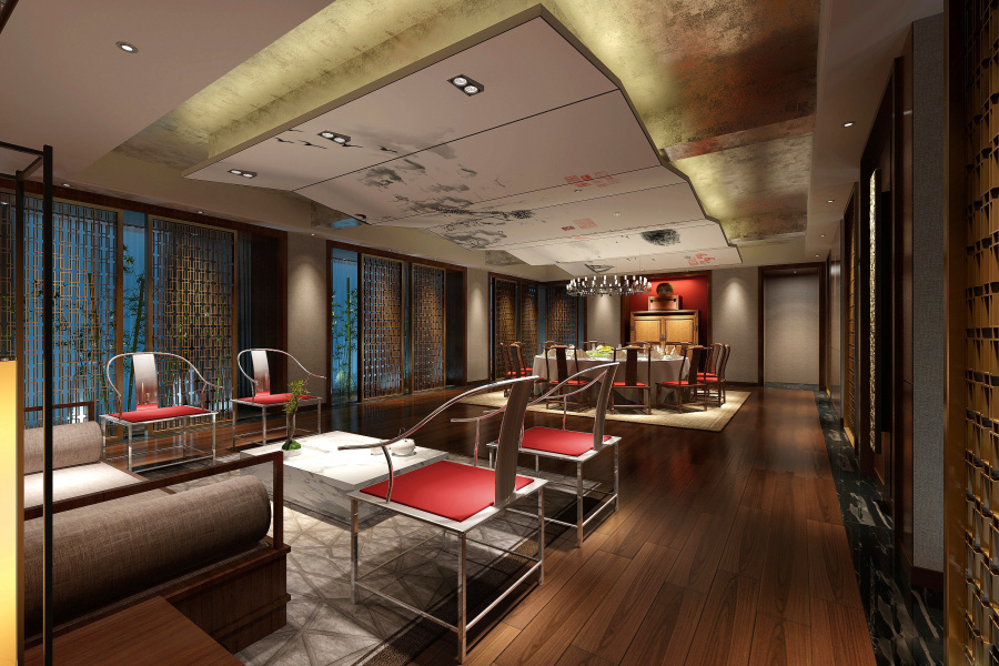 水墨创意餐厅装修设计案例-成都专业创意餐厅