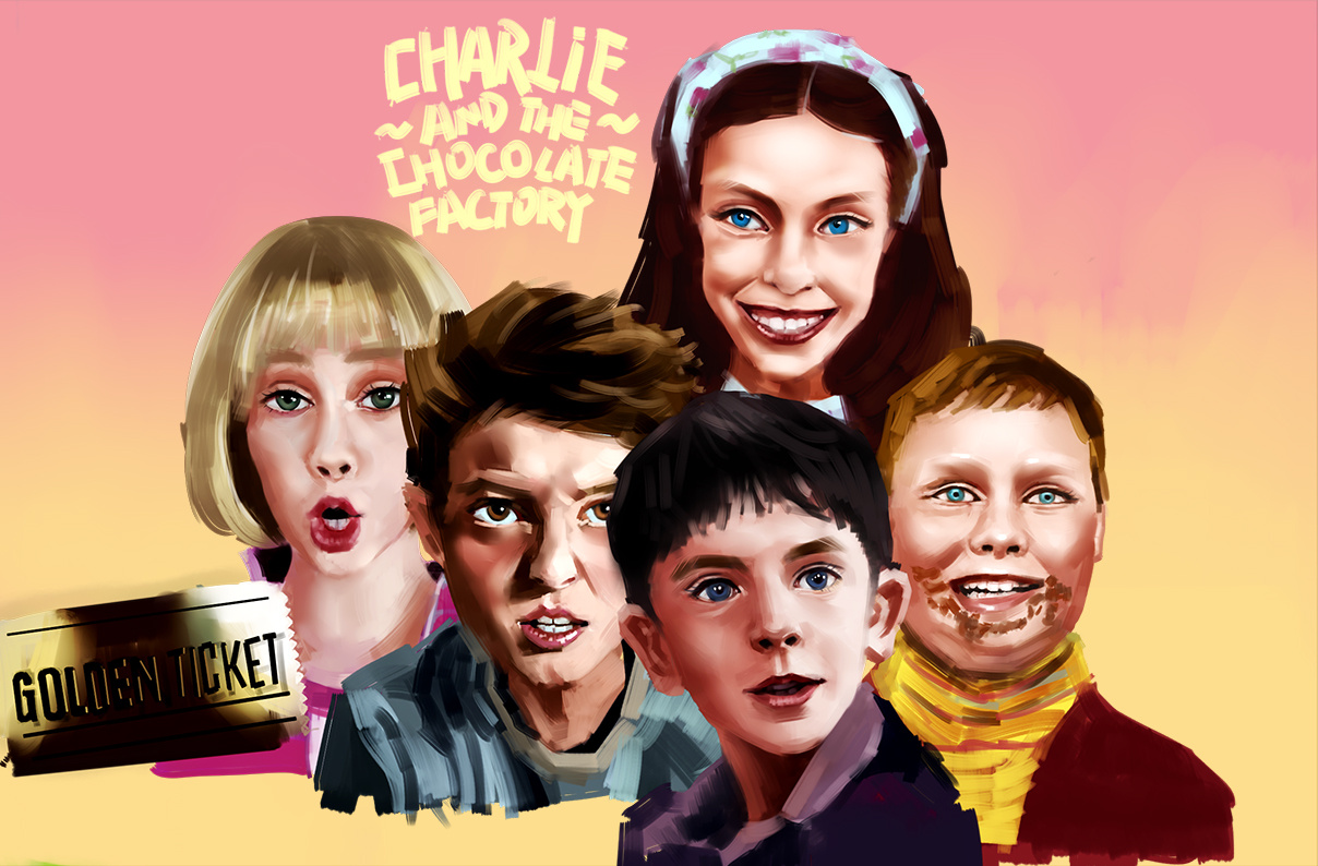 儿童插画-查理的巧克力工厂|Illustration|kids illustration|奕昂_Original作品-站酷ZCOOL