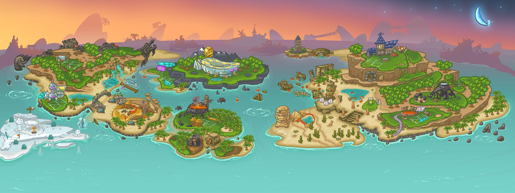 游戏地图|插画|游戏原画|qsq325 - 原创作品 - 站酷