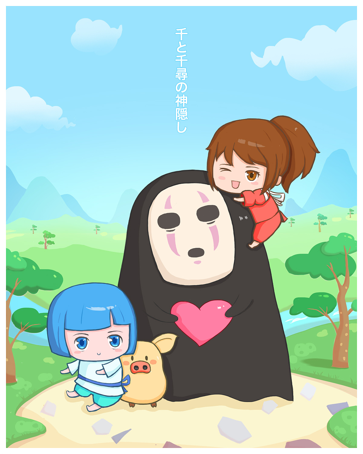 千与千寻里面,大爱无脸男,所以无脸男是当