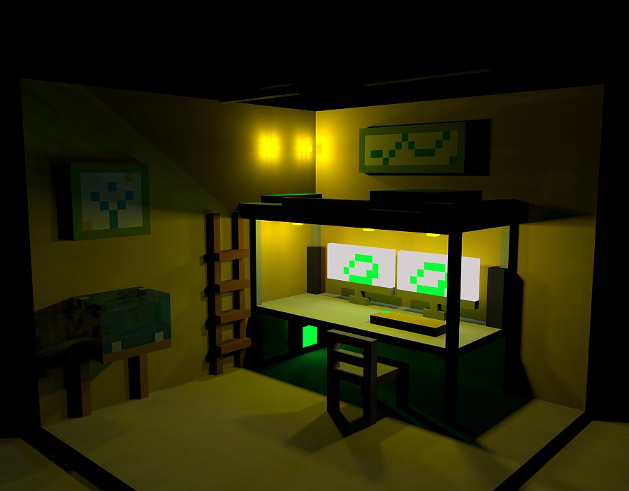 我的小房间|建筑\/空间|三维|o2innovation - 原创