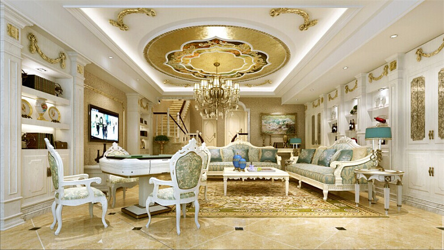 大渡口晋愉碧怡林畔别墅装修-现代法式风格|室内设计|空间\/建筑|唐卡装饰马倩 - 原创设计作品 - 站酷 (ZCOOL)