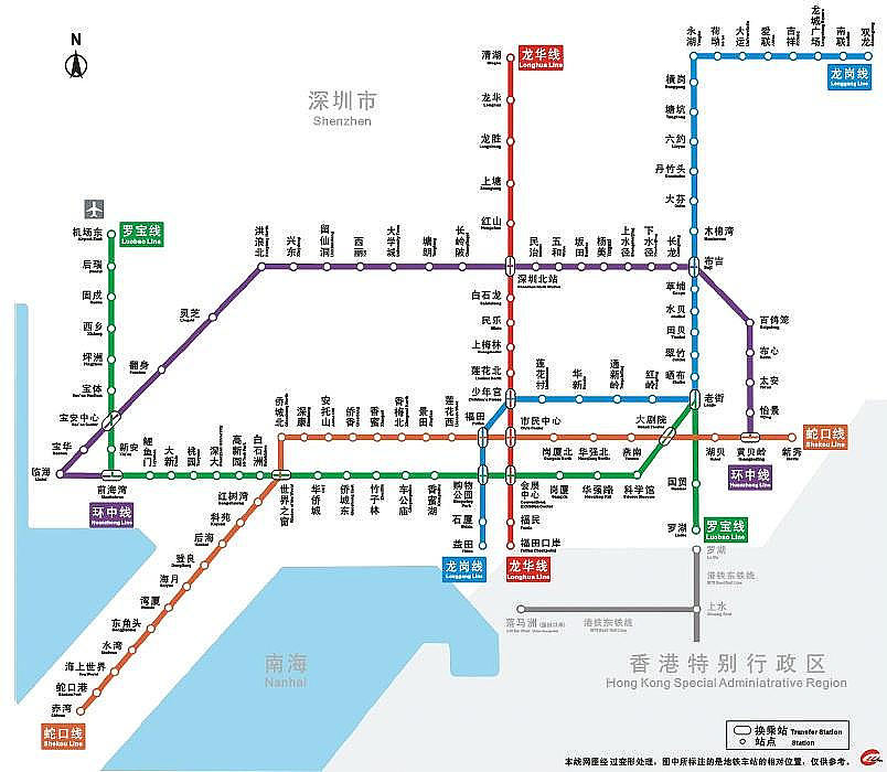 (罗湖火车站)行车1小时,达到(南联)地铁站 (深圳北车站)行车1小时