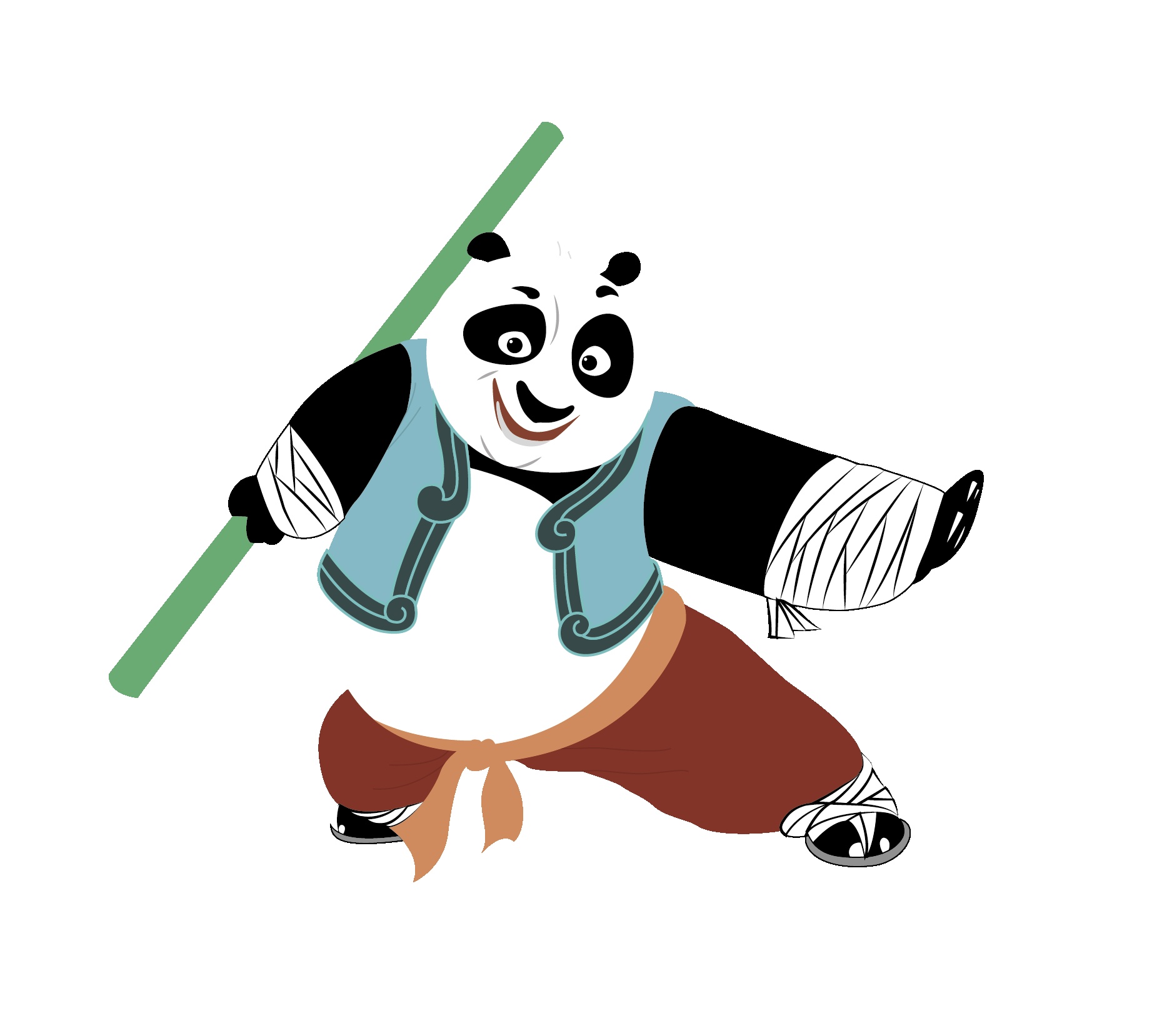 功夫熊猫|插画|插画习作|cchahaha - 原创作品 - 站酷