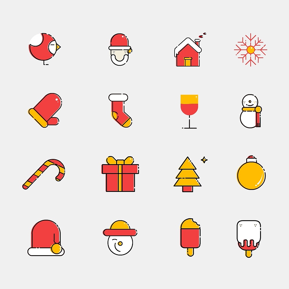 圣诞节icon动效设计|ui|动效设计|风少xbf - 原创作品