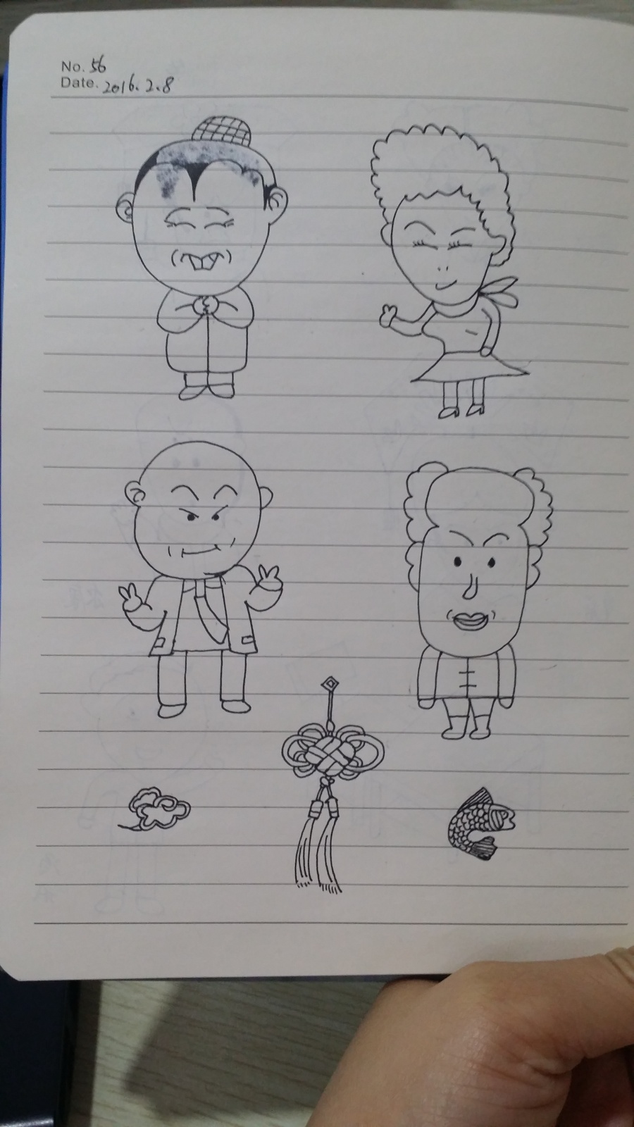 画小人|绘画习作|插画|金叶子的生活 - 原创设计