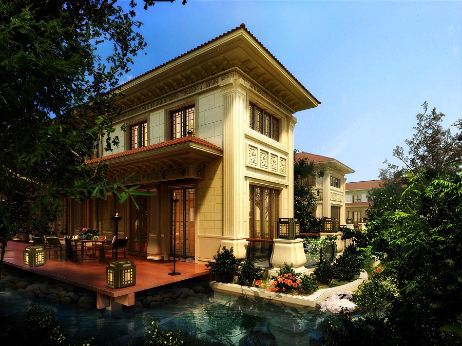 上海佘山别墅设计|建筑设计|空间|九层之台 - 原