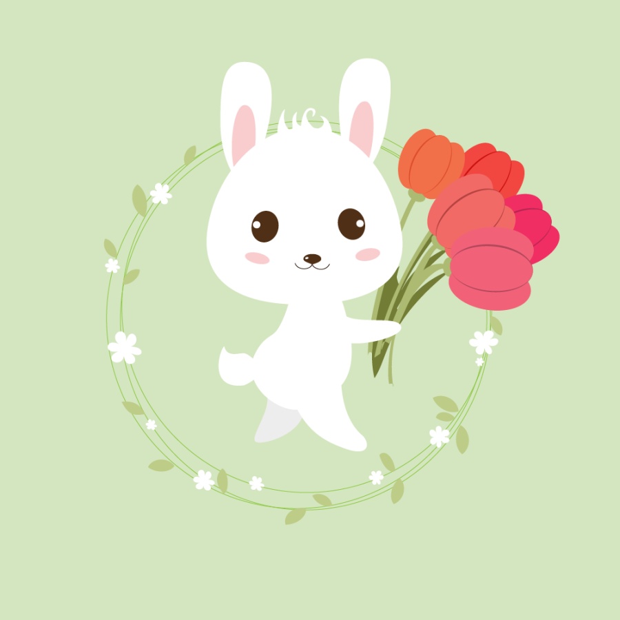 AI画的可爱小兔子|吉祥物|平面|Alex_恩浩 - 原创