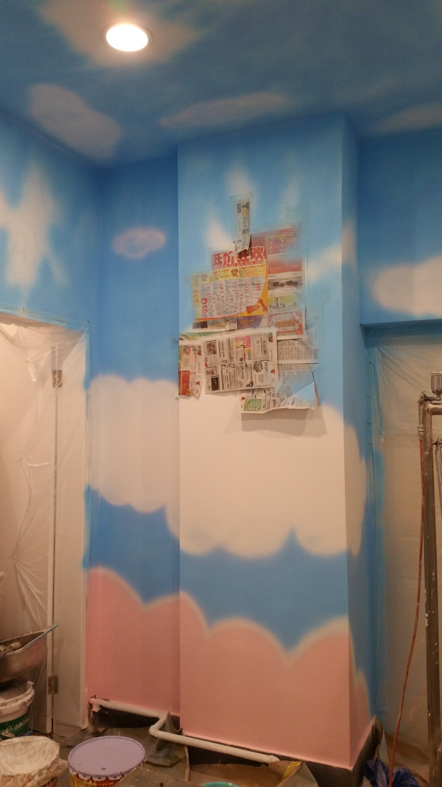 邯郸墙绘、邯郸手绘墙、邯郸新华书店彩绘、新