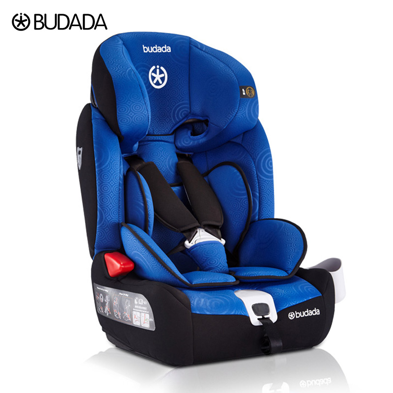德国步达达budada佳骑士富贵蓝儿童安全座椅
