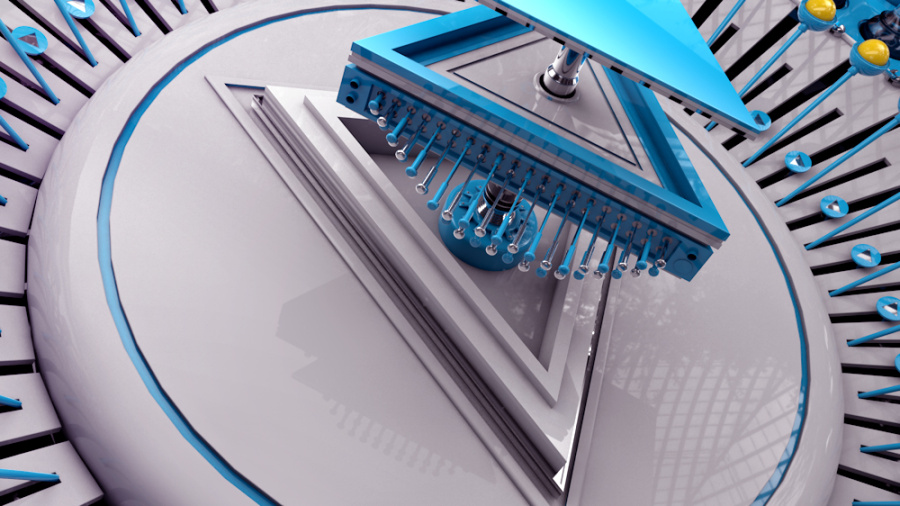 C4D临摹作品-DXTV国外片头ID|动画\/影视|三维