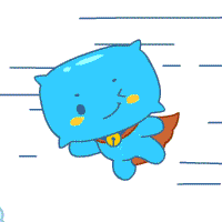 表情6 gif动图态 蓝色枕头