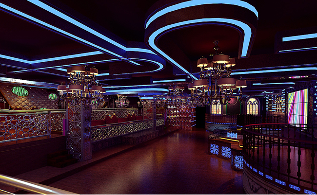 自贡慢摇吧设计装修丨自贡慢摇吧吧台设计丨四