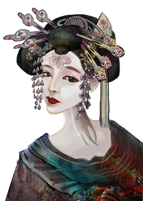 电子插画 手绘板 水彩 |游戏原画|插画|zhd9308