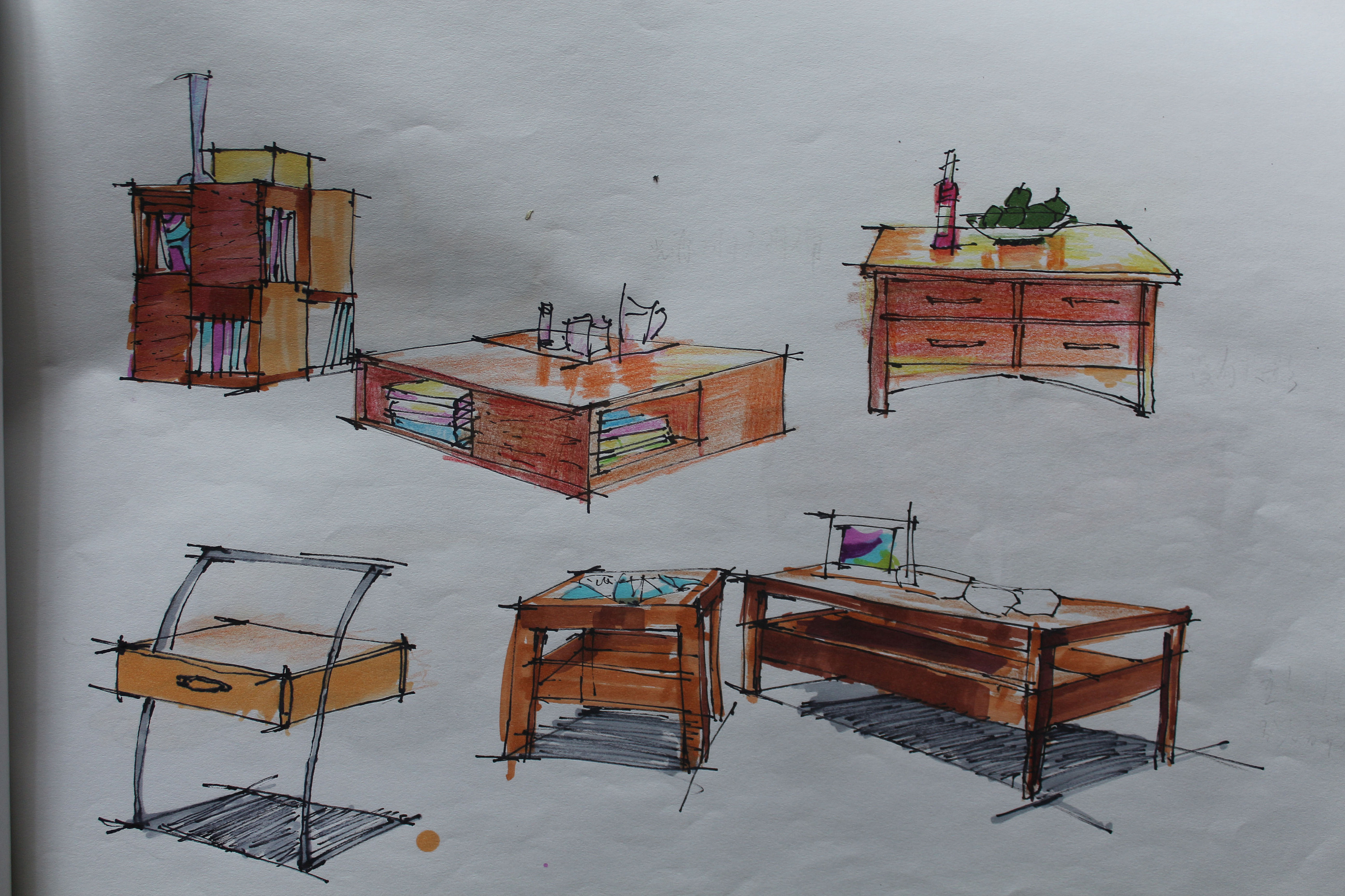 北欧板式书桌设计|工业/产品|家具|上木梵智 - 原创作品 - 站酷 (ZCOOL)