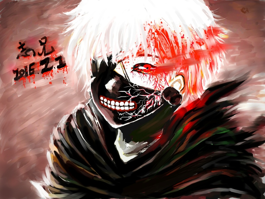 金木!超喜欢的一个动漫人物,有木有同样喜欢他