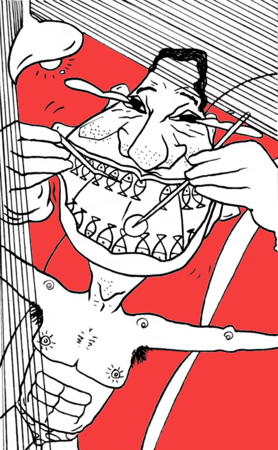 年年有鱼鱼鱼|商业插画|插画|小驴子背朕出宫 -