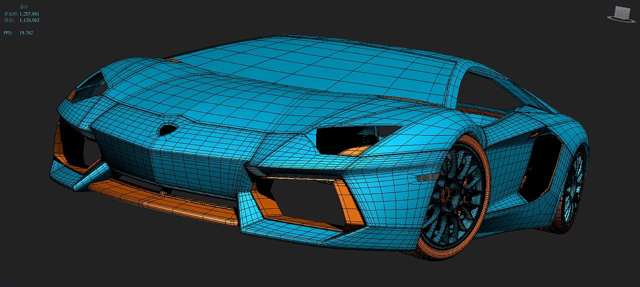 3DMAX建模Lamborghini Aventador LP700-4|三维|机械\/交通|闲Hua - 原创作品 - 站酷 (ZCOOL)