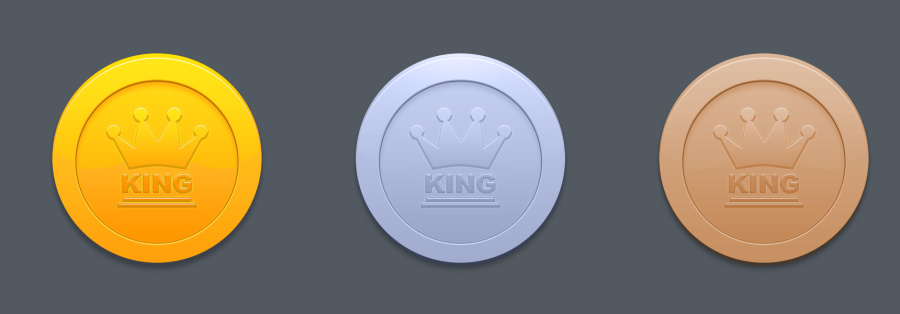 金币 临摹 银币、铜币通过改色得到|其他GUI|G