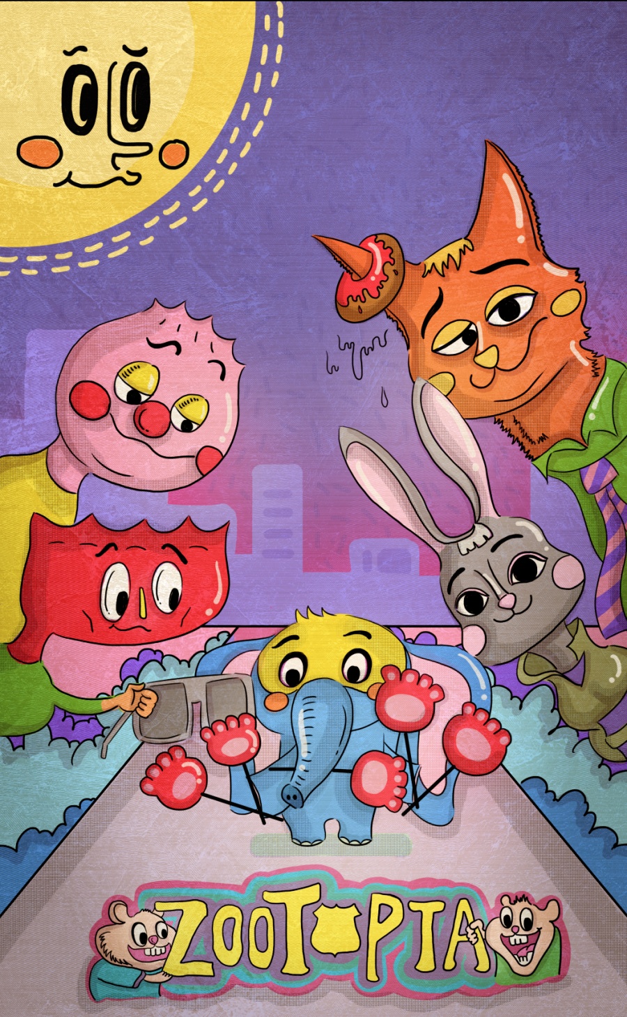 疯狂动画城|商业插画|插画|插画包子W_小赟 - 原