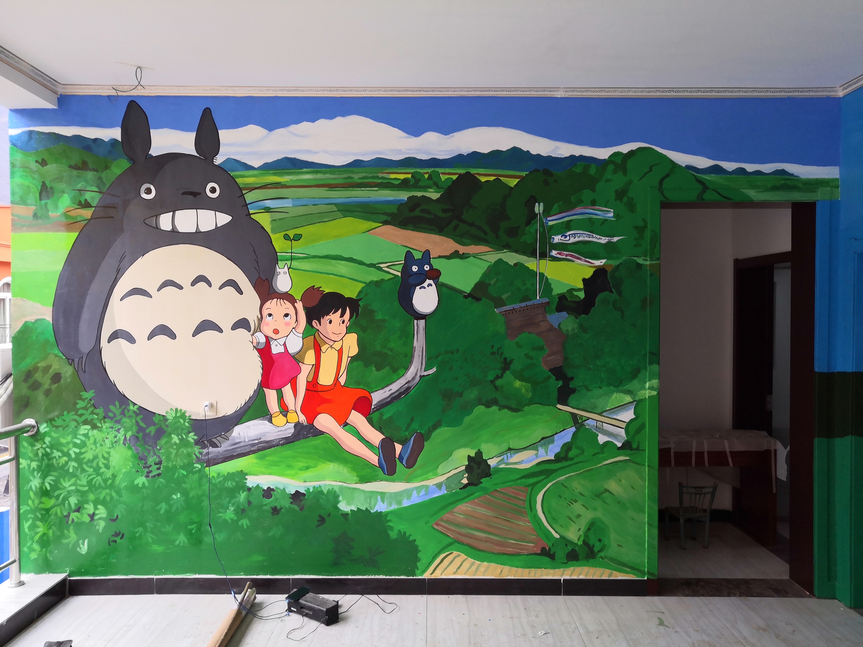 手绘墙—宫崎骏的世界