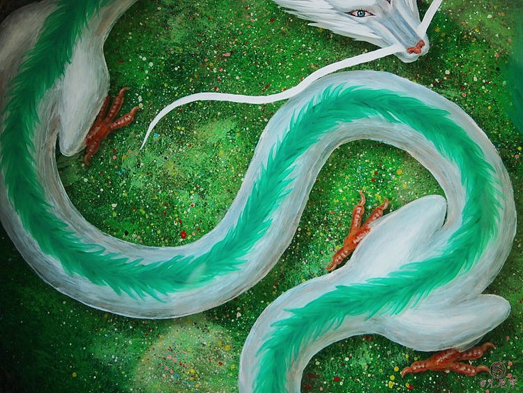 千与千寻の白龙 3D树脂画|手工艺|其他手工|凡尼亨 - 原创作品 - 站酷 (ZCOOL)