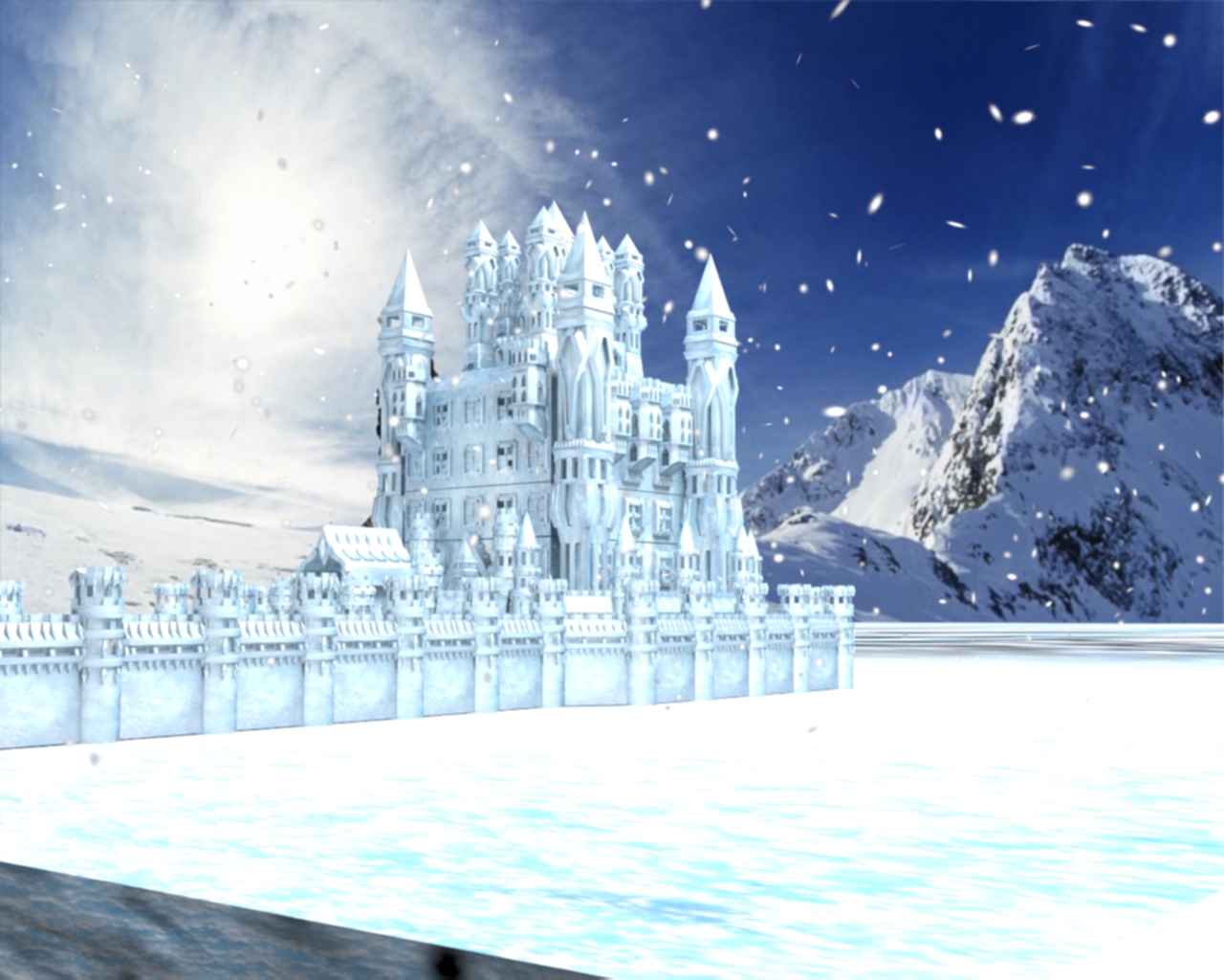 冰霜城堡,以冰雪为主题设计的城堡