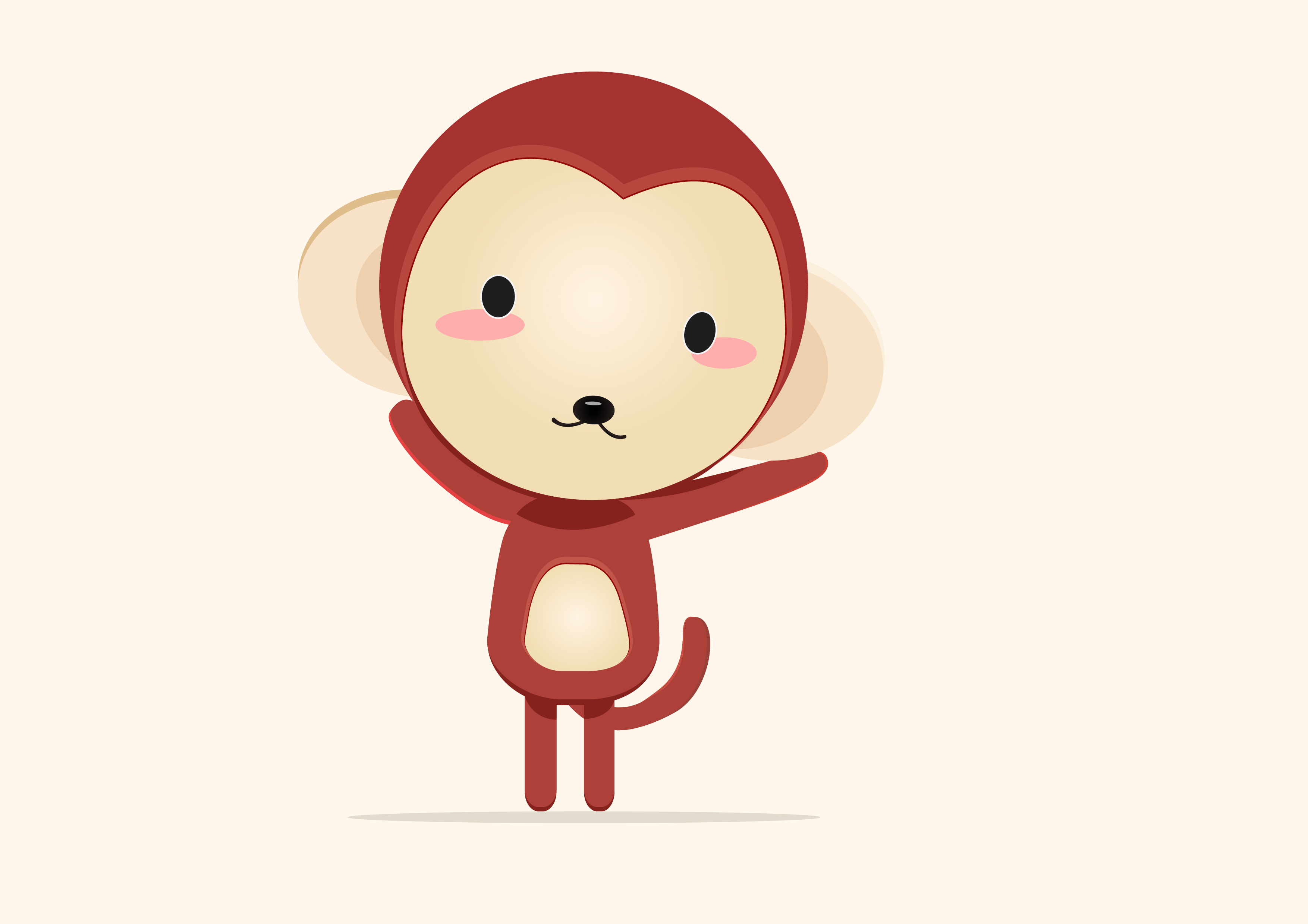 小猴子|ui|闪屏/壁纸|我是红领巾 - 原创作品 - 站酷 (zcool)