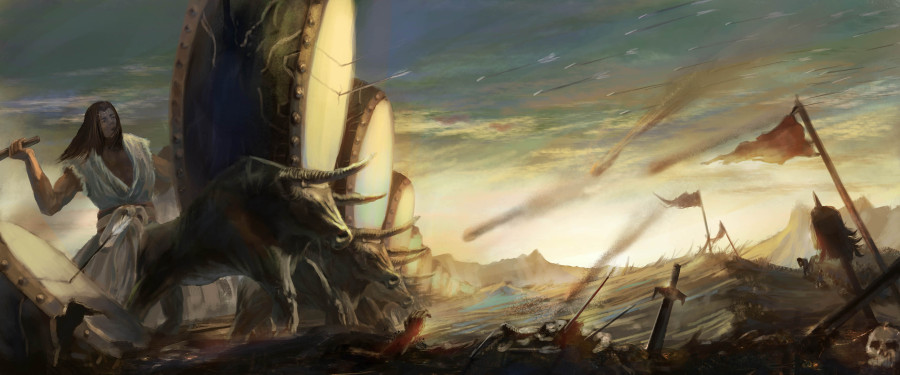 《逐鹿之战》|游戏原画|插画|嘟嘟dy - 原创设计