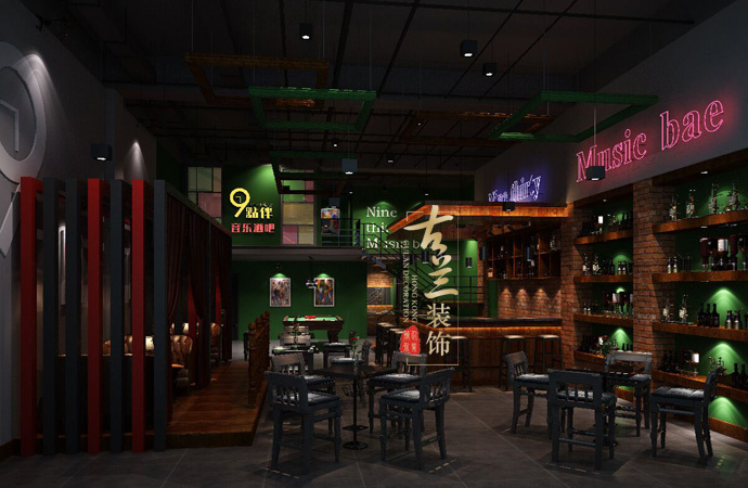 南充酒点伴音乐酒吧装修设计-成都邛崃酒吧设计|邛崃专业酒吧装修设计