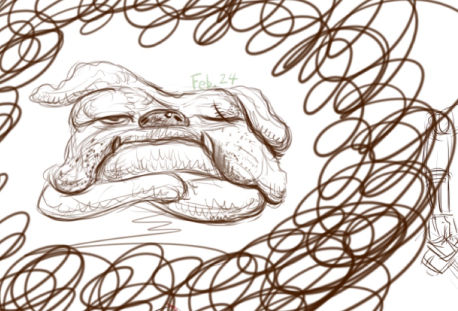 最近比较烦|涂鸦\/潮流|插画|touch496 - 原创设计