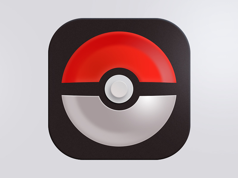 神奇宝贝 精灵球立体质感图标练习|UI|图标|ColdHand - 原创作品 - 站酷 (ZCOOL)