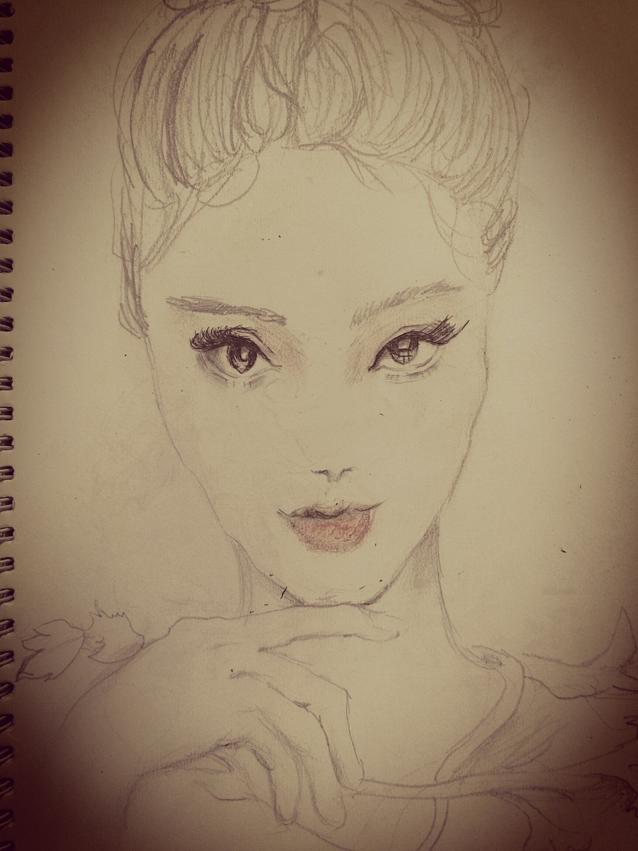 人物素描|绘画习作|插画|Nanna123 - 原创设计作