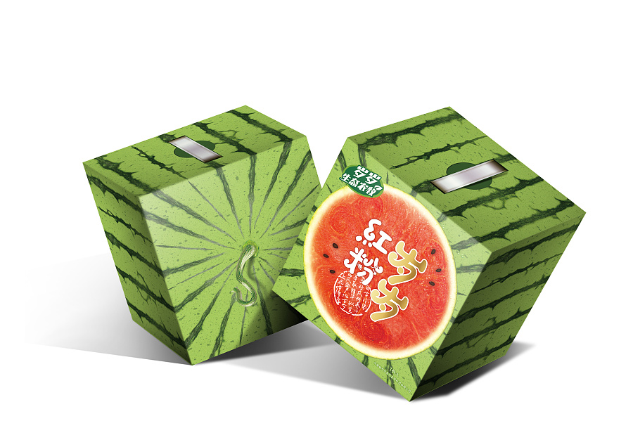 西瓜包装设计 水果包装设计-湖南真功夫设计 工作室|包装|平面|云龙国际文化传播 - 原创设计作品 - 站酷 (ZCOOL)