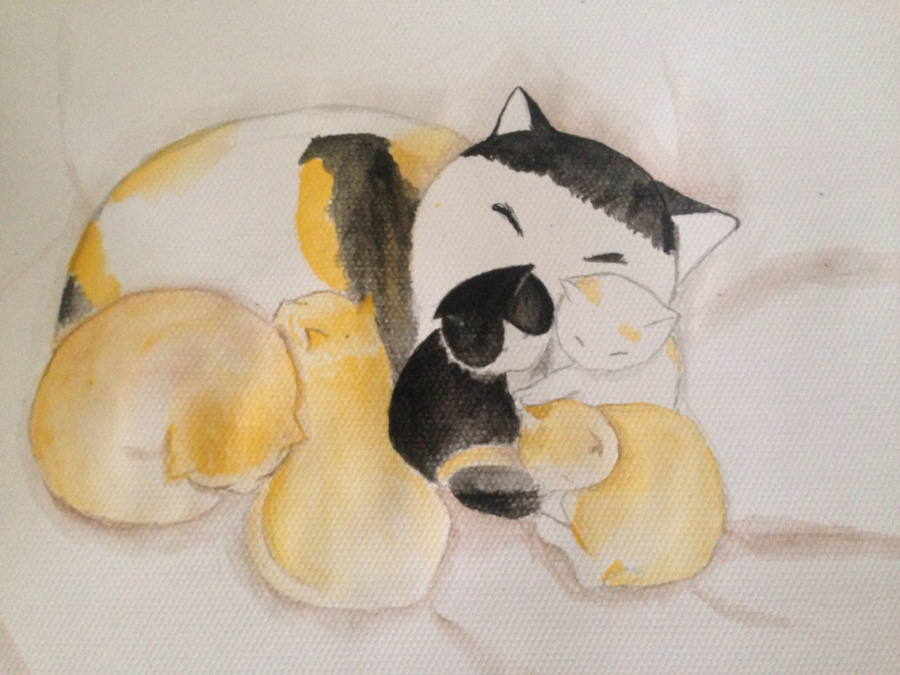 闲来无事画小喵|绘画习作|插画|Happy蹦蹦 - 原创设计作品 - 站酷 (ZCOOL)