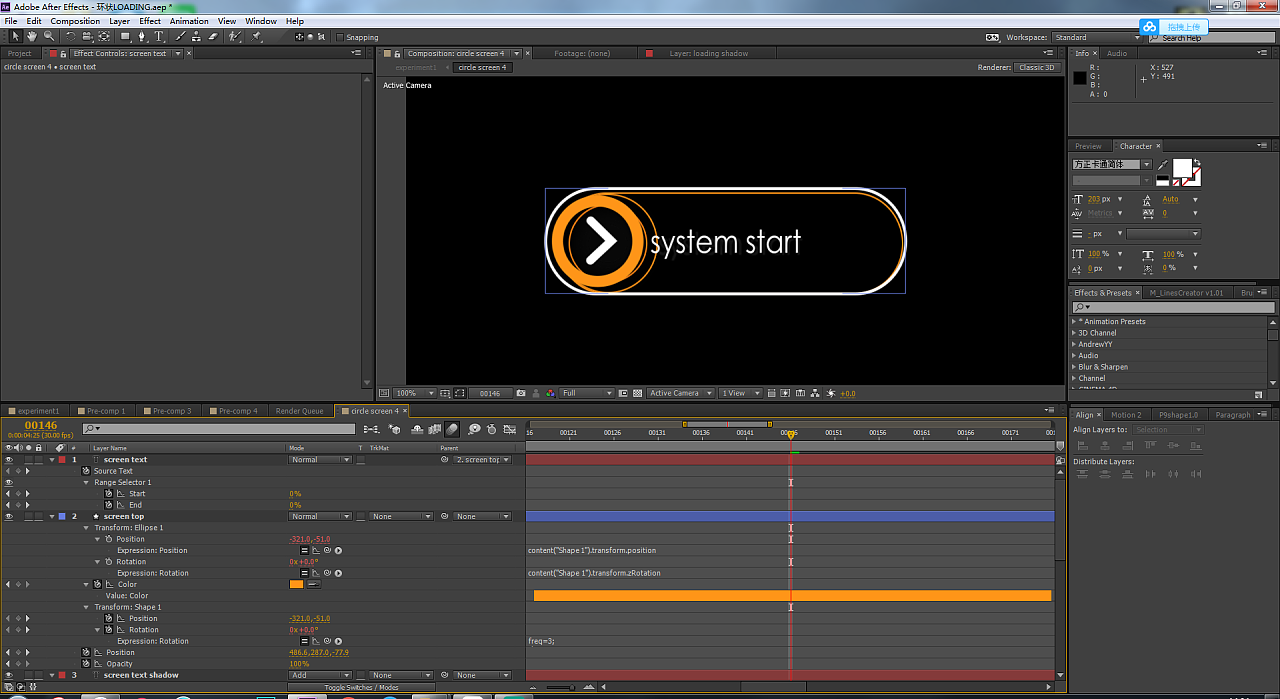 ae仿制国外经典ui动效