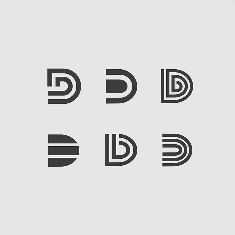 现代英文字母logo标志的类型单个字母