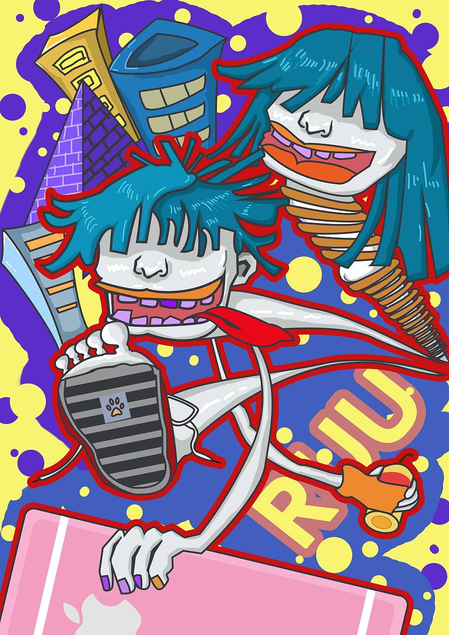 RUU|商业插画|插画|圆圆的小白马 - 原创设计作