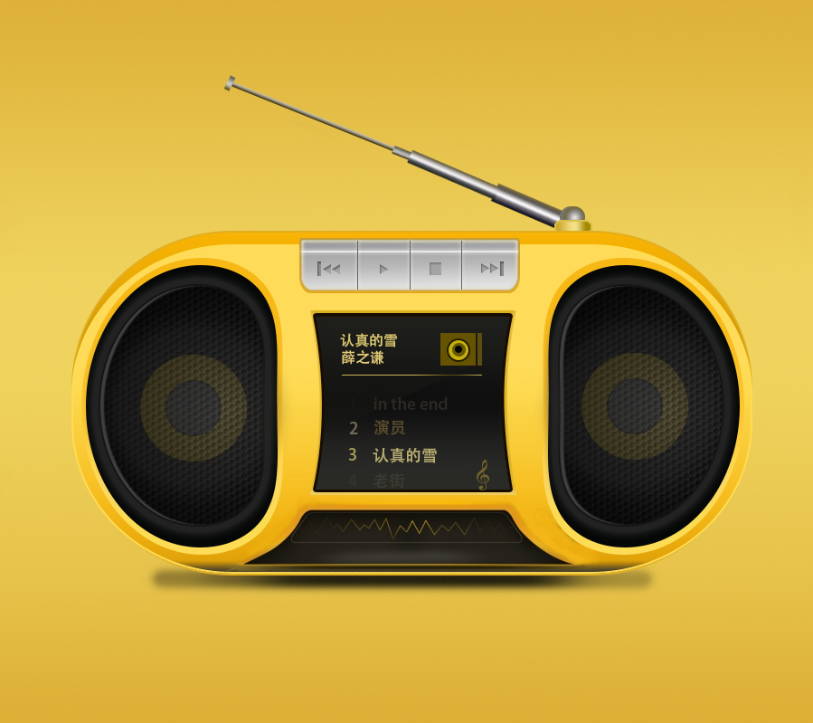 收音机|图标|GUI|月影逍遥 - 原创设计作品 - 站酷