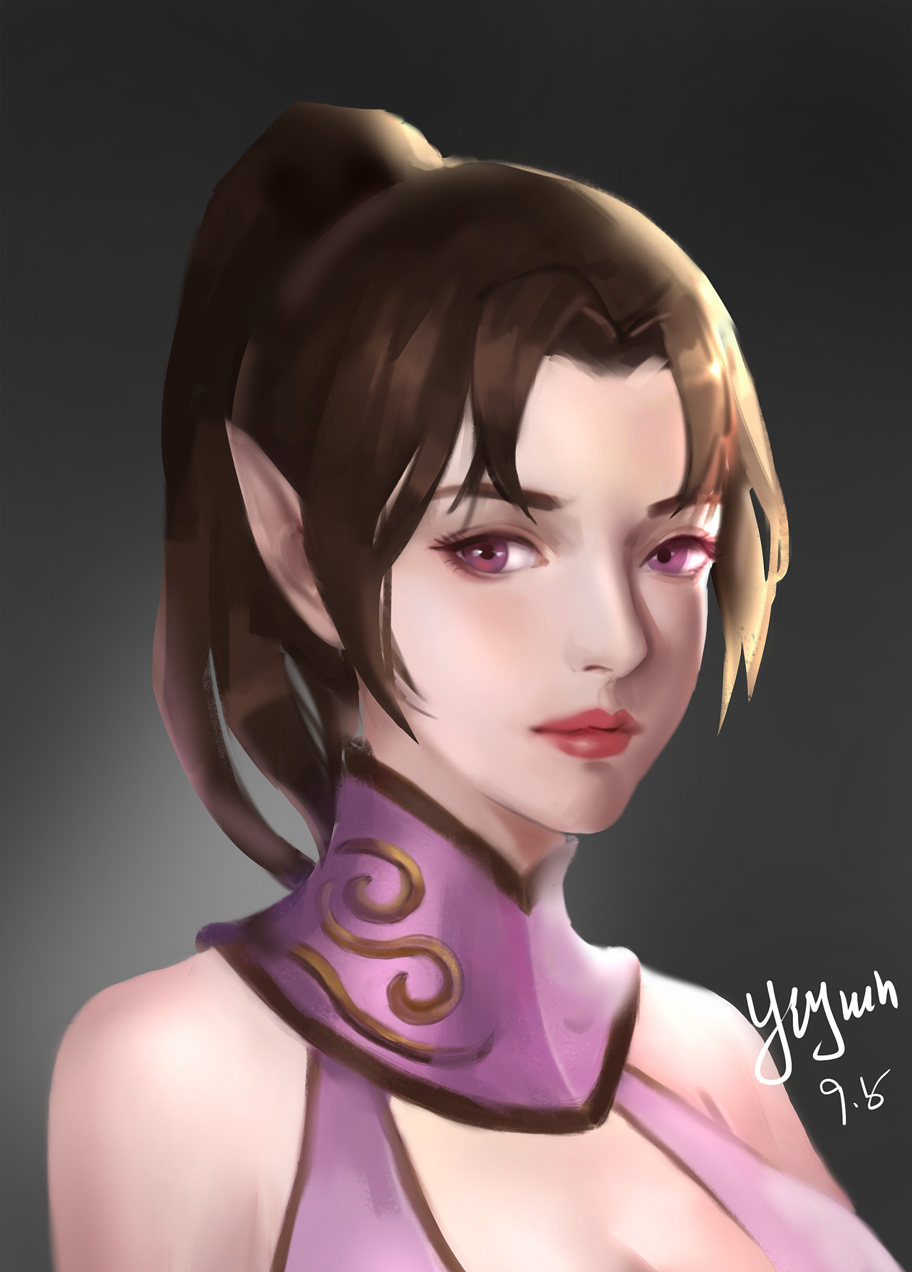 精灵女 原画头像