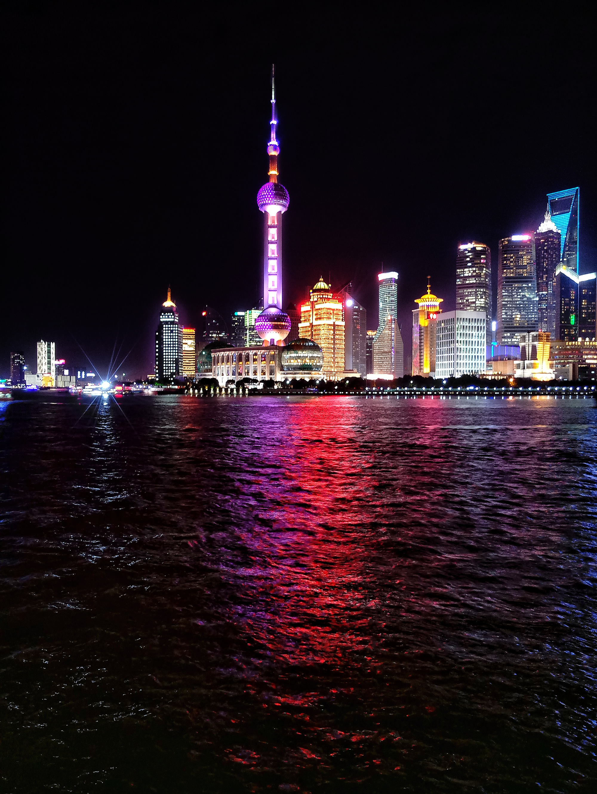 手机魅族mx6拍上海夜景