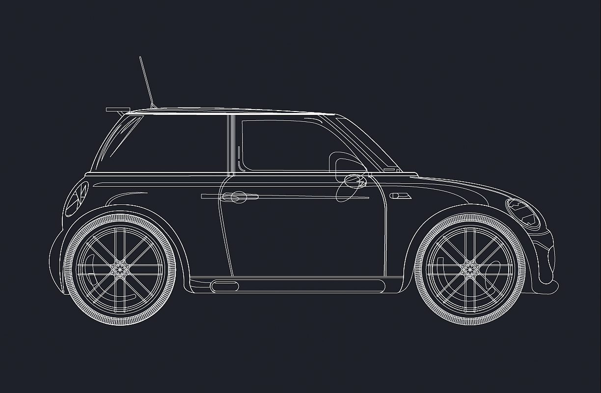 宝马mini—拟物图标绘制