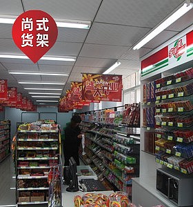 成都双面超市货架 超市货架展示架便利店零食陈列架