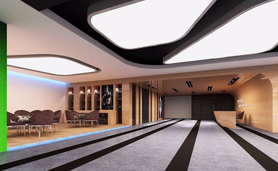 石家庄2400平健身房装修设计效果图展示|室内